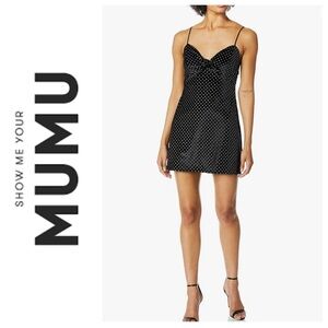 Show me your Mumu velvet dress